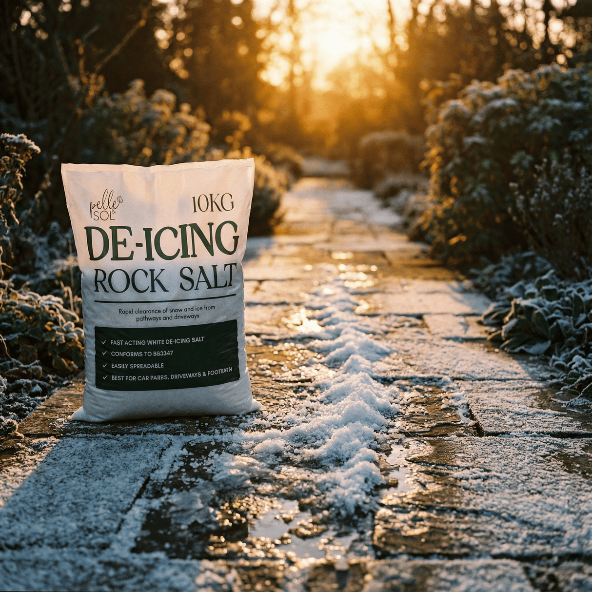 10KG De - Icing Rock Salt - Pelle & Sol