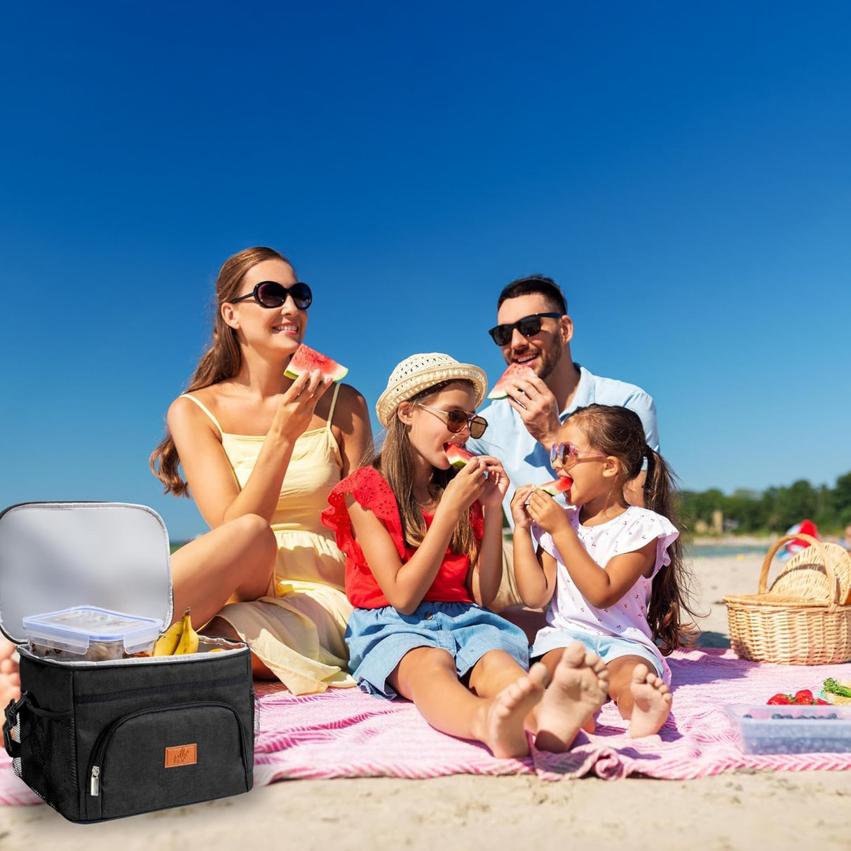 Insulated Picnic Bag - black
