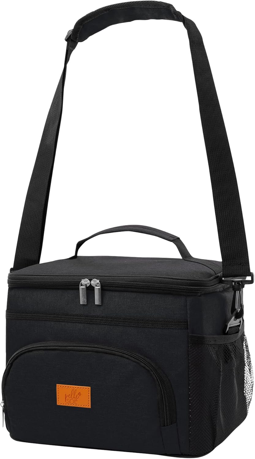 15L Insulated Picnic Bag - Black - Pelle and Sol