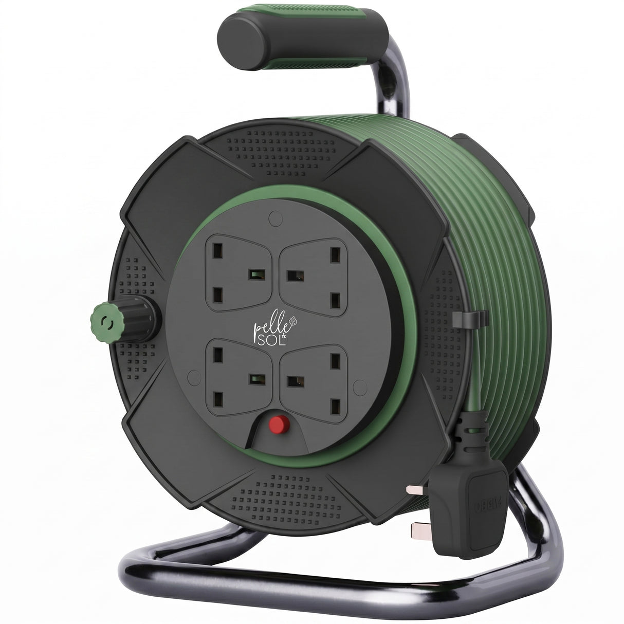 Heavy Duty Extension Cable Reel with 4 Sockets