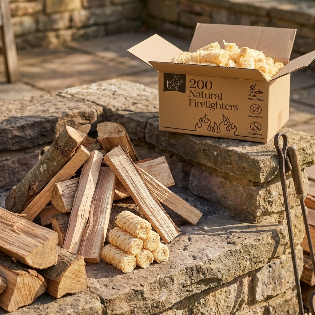 200 Natural Firelighters - Pelle & Sol