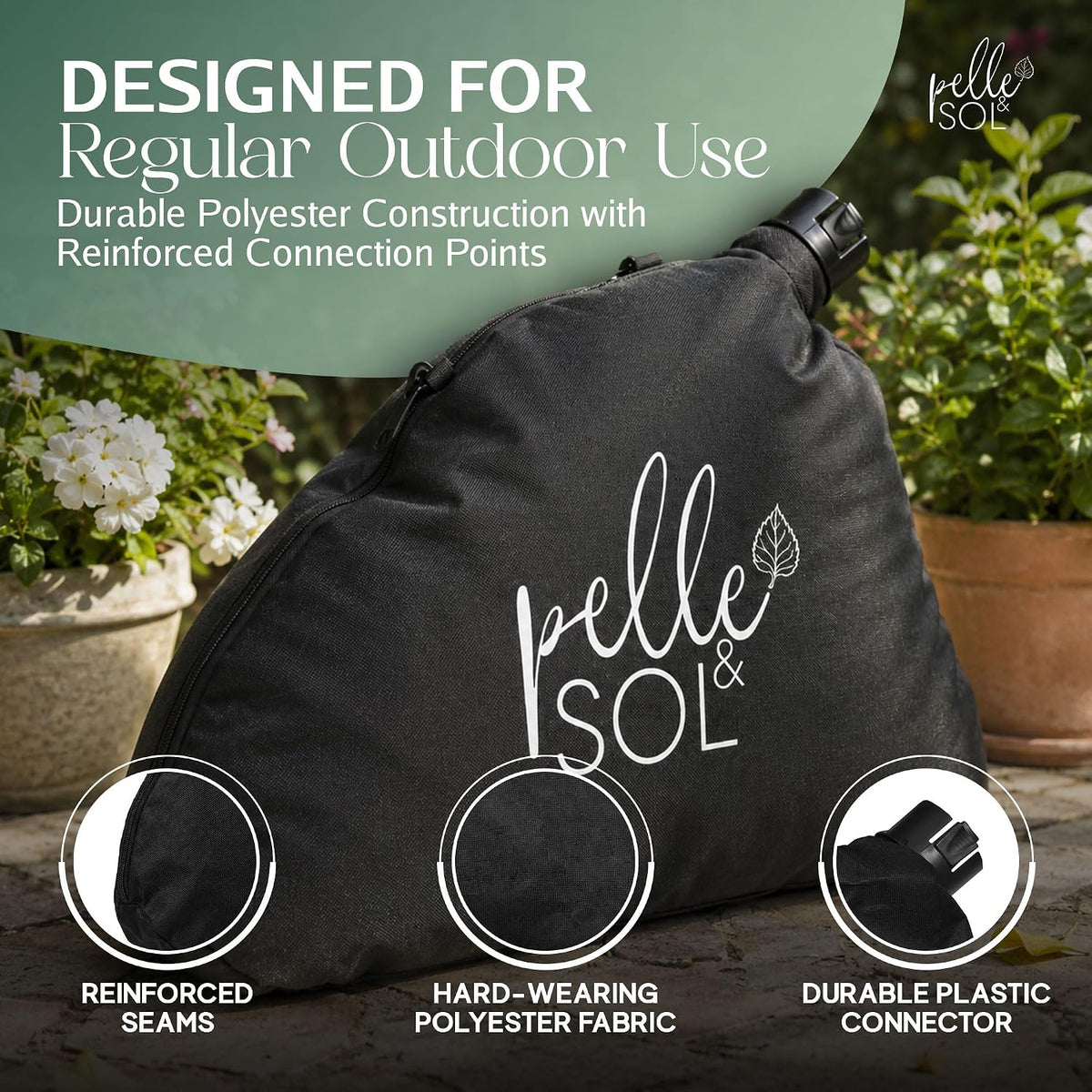 Pelle & Sol 45L leaf blower collection bag — product detail 4
