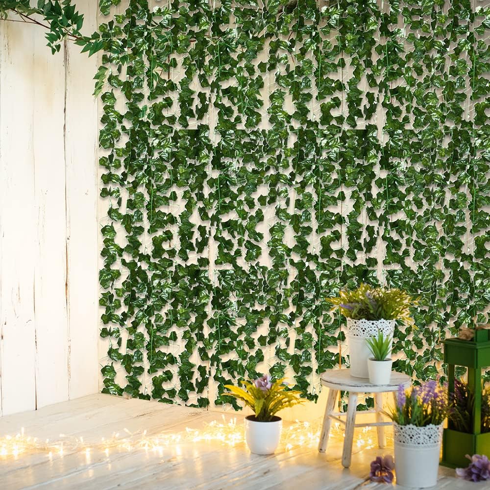 A photo of the Artificial Ivy Garland 12 Pack from Pelle and Sol, showing its details and quality.