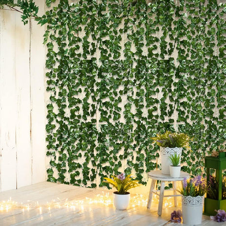 A photo of the Artificial Ivy Garland 12 Pack from Pelle and Sol, showing its details and quality.