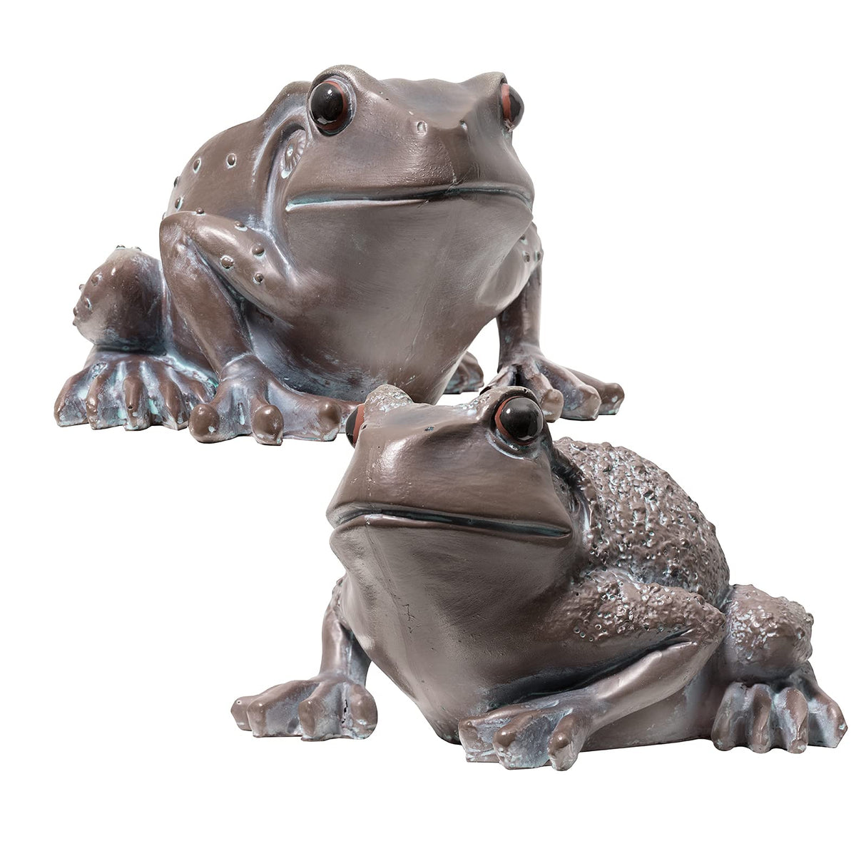 Frogs Garden Ornament (2-Pack)-Garden & Outdoor-Pelle & Sol-DREIBACH