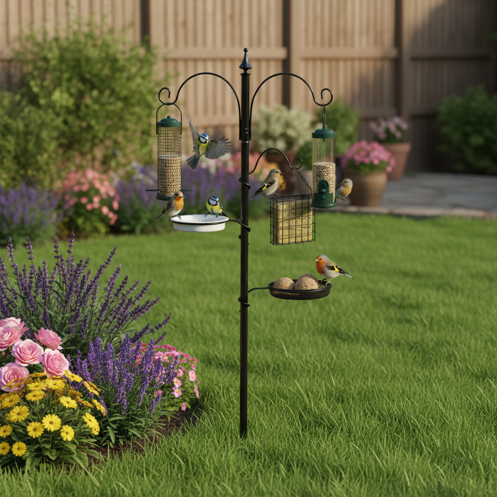 Garden Bird Feeding Station-Garden & Outdoor-Pelle & Sol-5 Station-DREIBACH