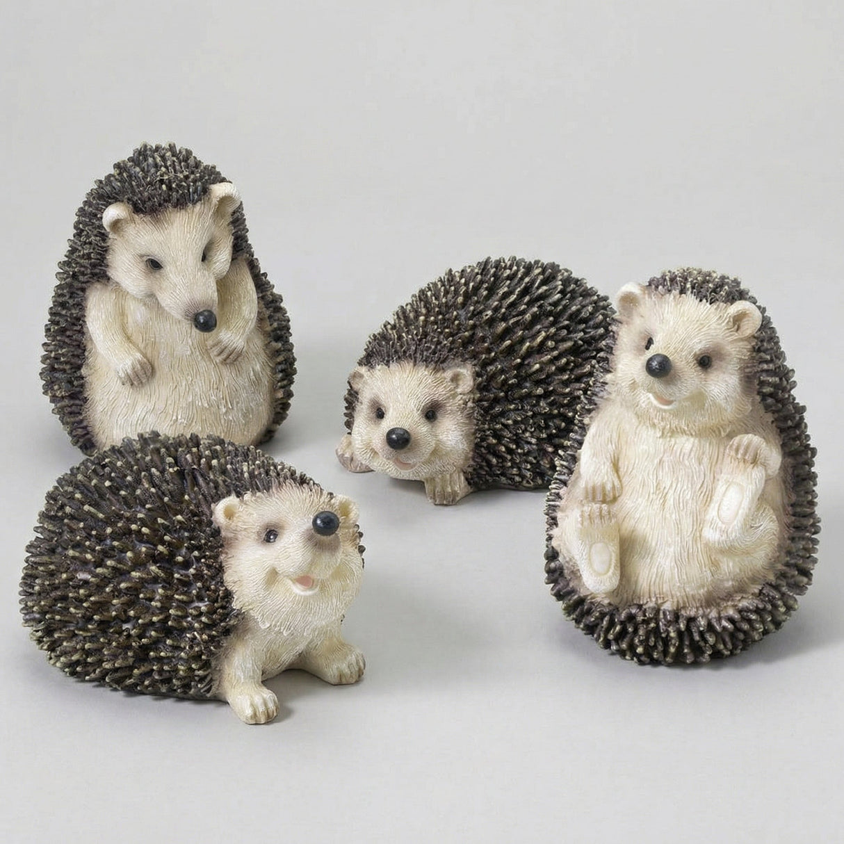 Hedgehog Ornaments (4-Pack)-Garden & Outdoor-Pelle & Sol-DREIBACH