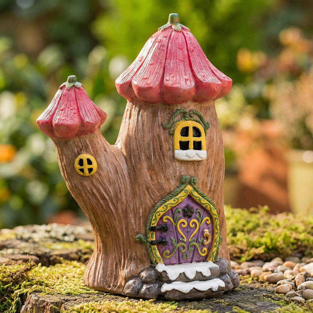 Mushroom House Garden Ornament - Pelle & Sol