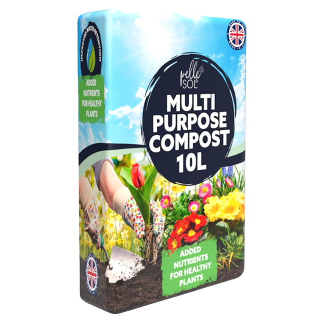 A photo of the Multi Purpose Compost - 10L from Pelle and Sol, showing its details and quality.