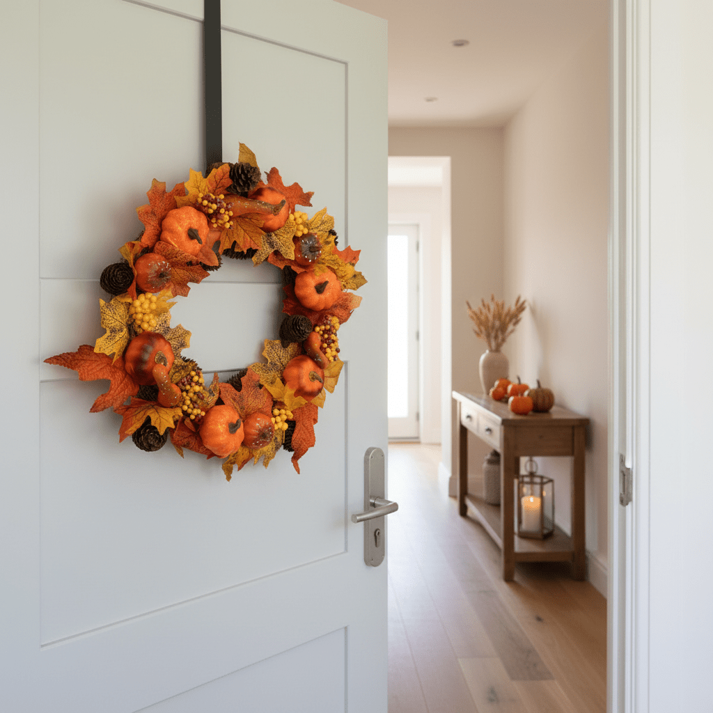 Pumpkin and Berry Wreath - Pelle & Sol