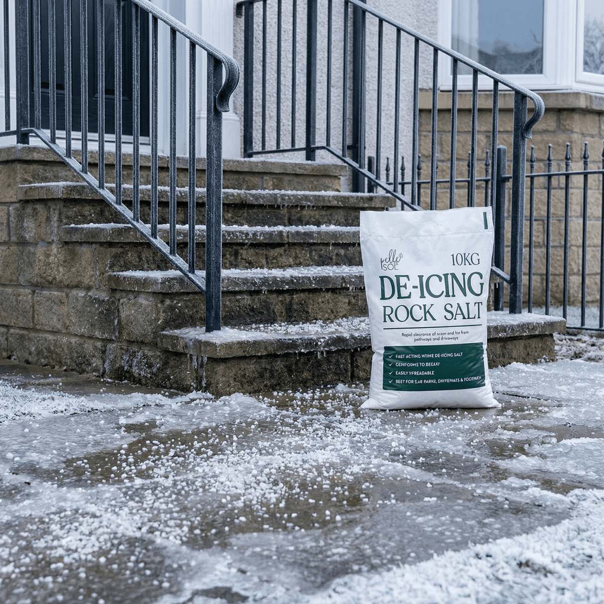 10KG De - Icing Rock Salt - Pelle & Sol