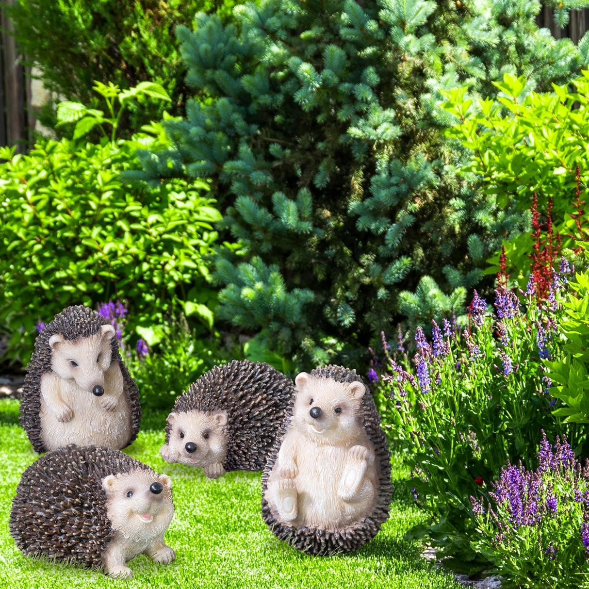 4pce Hedgehog Ornaments - Pelle and Sol