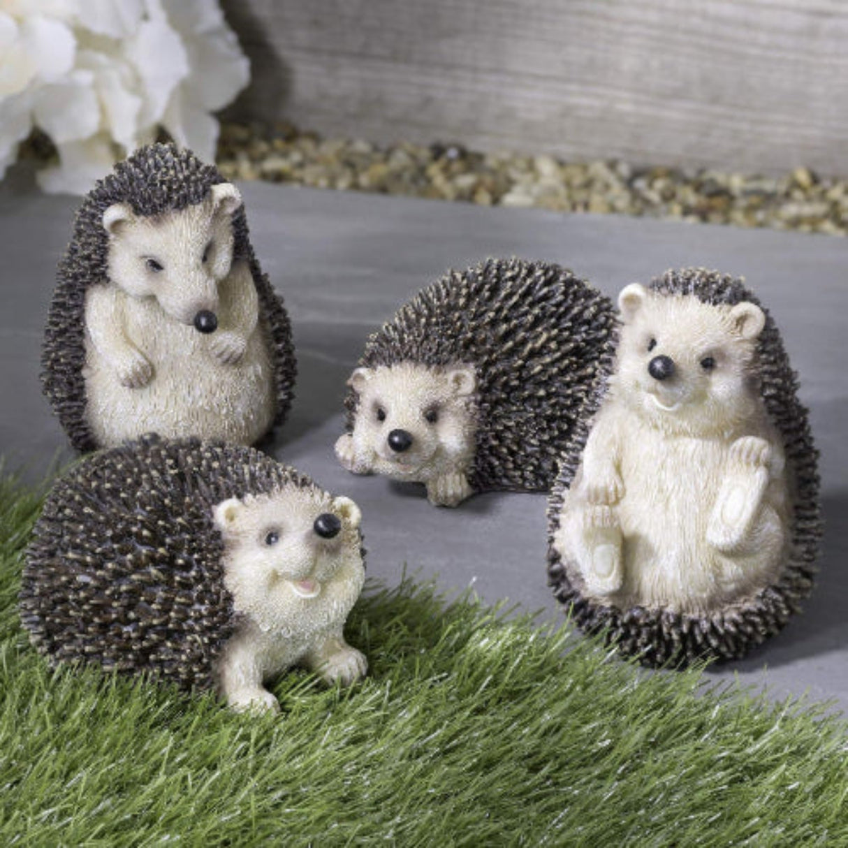 4pce Hedgehog Ornaments - Pelle and Sol