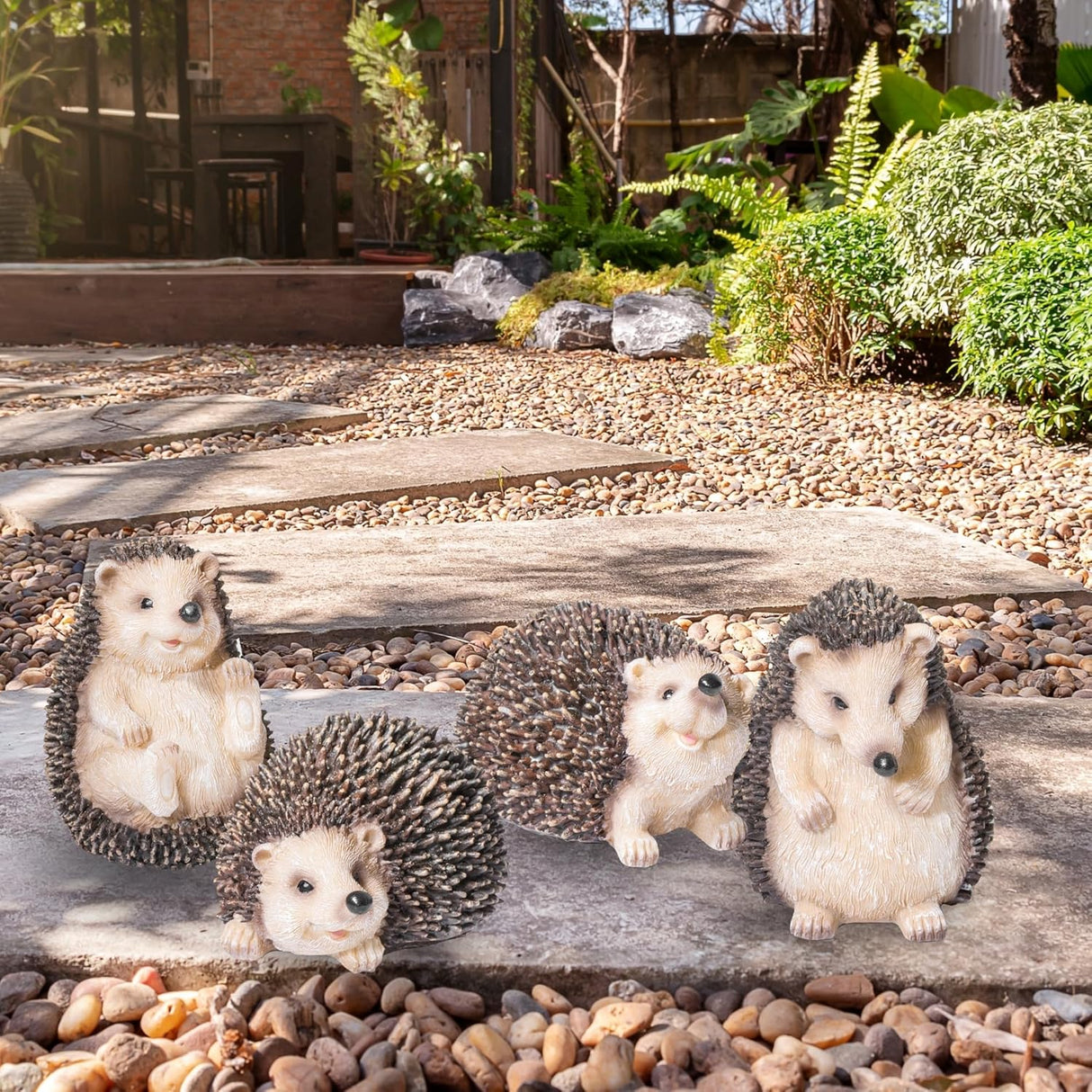 4pce Hedgehog Ornaments - Pelle and Sol