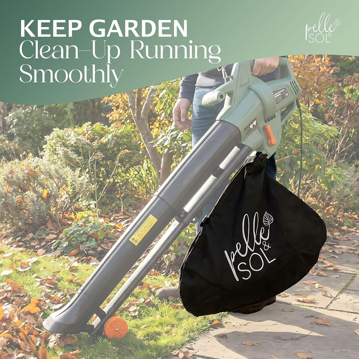 Pelle & Sol 45L leaf blower collection bag — product detail 5