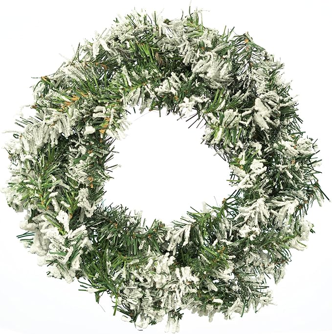 Snow Tipped Christmas Wreath