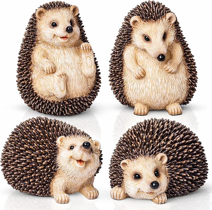 Hedgehog Ornaments (4-Pack)