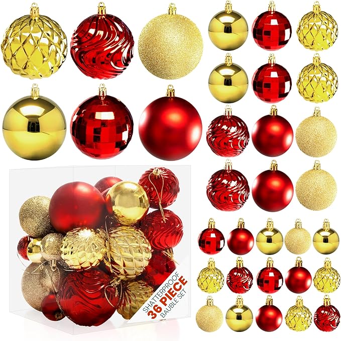 Shatterproof Christmas Bauble Set
