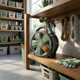 10m Garden Hose Reel with 7-Mode Spray Gun