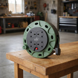 Heavy Duty Extension Cable Reel with 4 Sockets