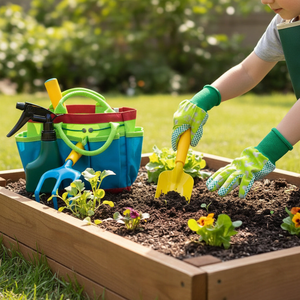Kids Gardening Tool Set (10-Piece)-Garden & Outdoor-Pelle & Sol-DREIBACH