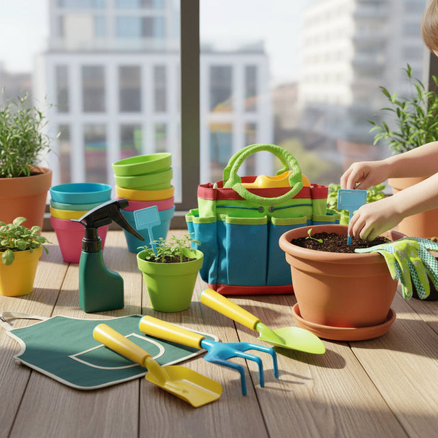 Kids Gardening Tool Set (10-Piece)-Garden & Outdoor-Pelle & Sol-DREIBACH