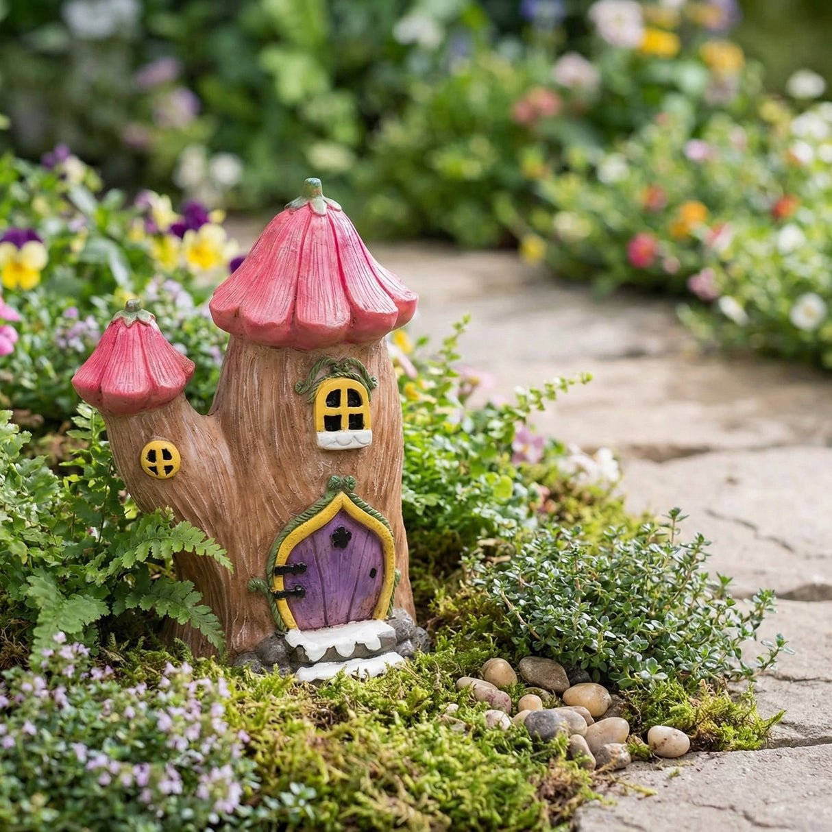 Mushroom House Garden Ornament - Pelle & Sol