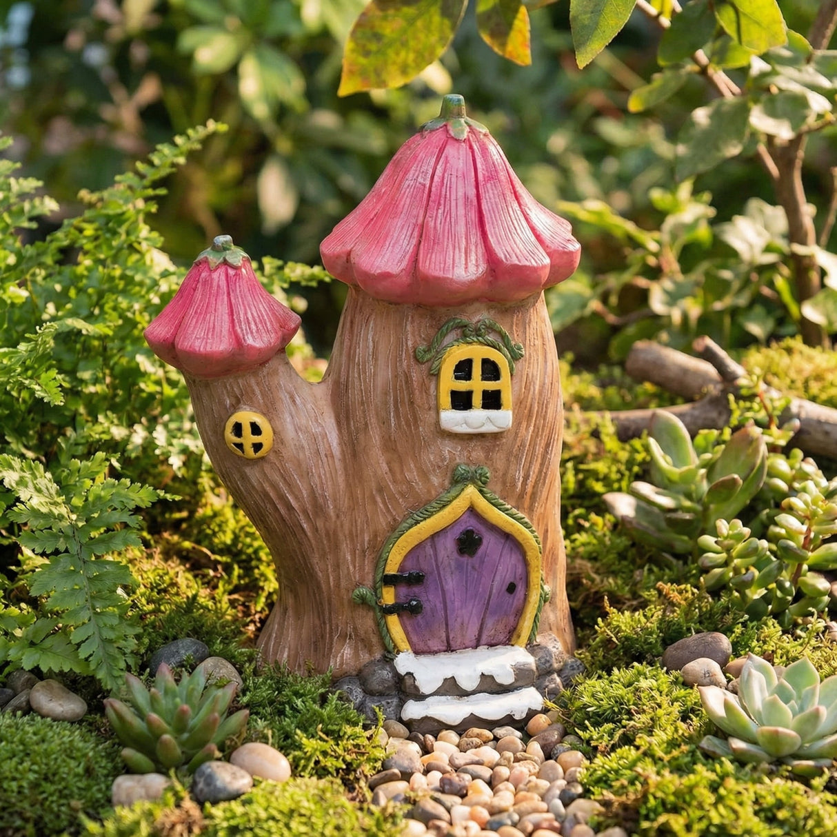 Mushroom House Garden Ornament - Pelle & Sol