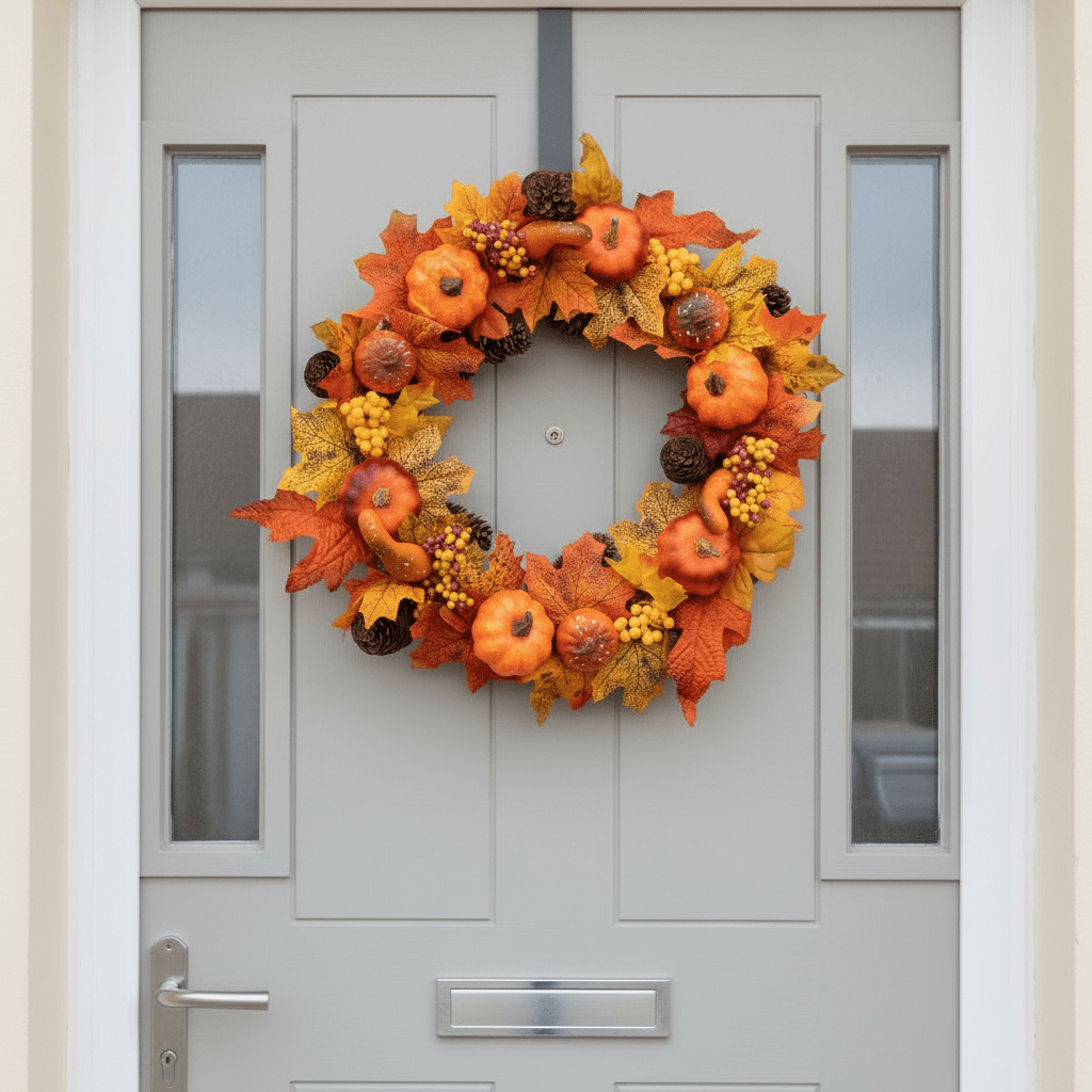 Pumpkin and Berry Wreath - Pelle & Sol