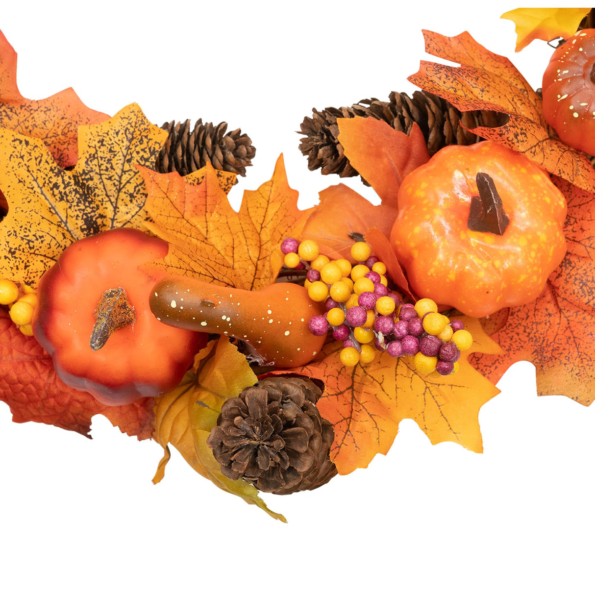 Pumpkin and Berry Wreath - Pelle & Sol