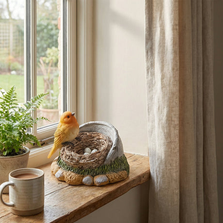 Robin Nest Garden Ornament-Garden & Outdoor-Pelle & Sol-DREIBACH