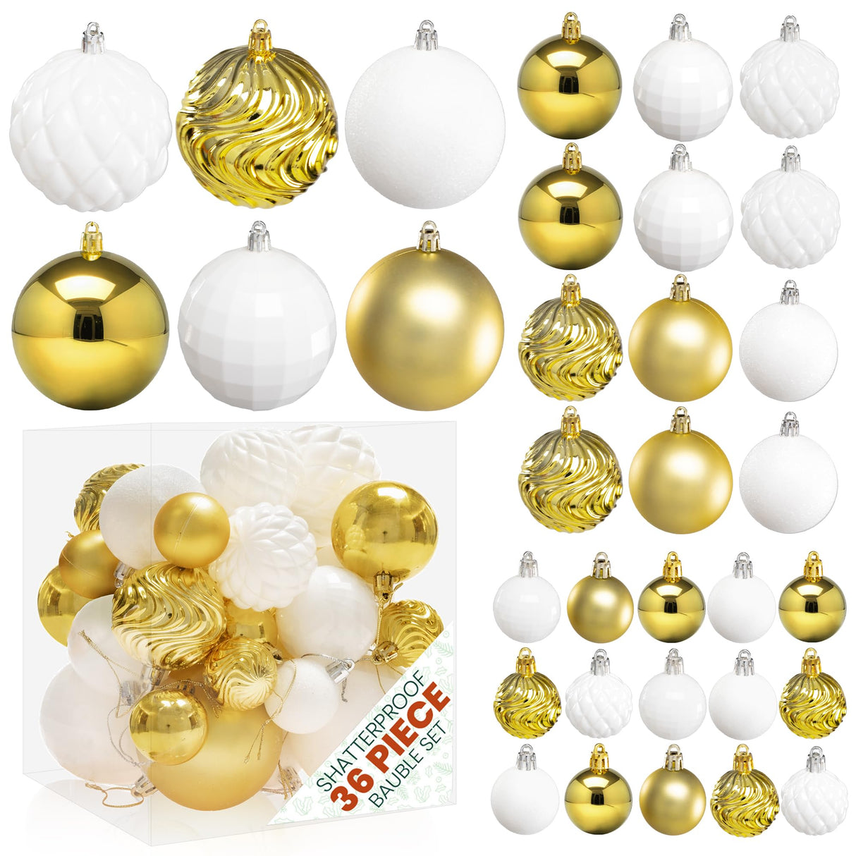 Shatterproof Christmas Bauble Set - Pelle & Sol