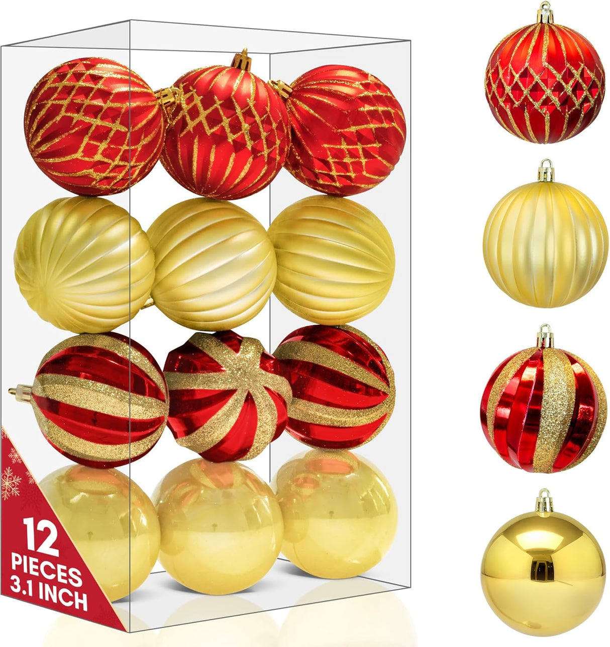 Shatterproof Christmas Baubles Set - Pelle & Sol