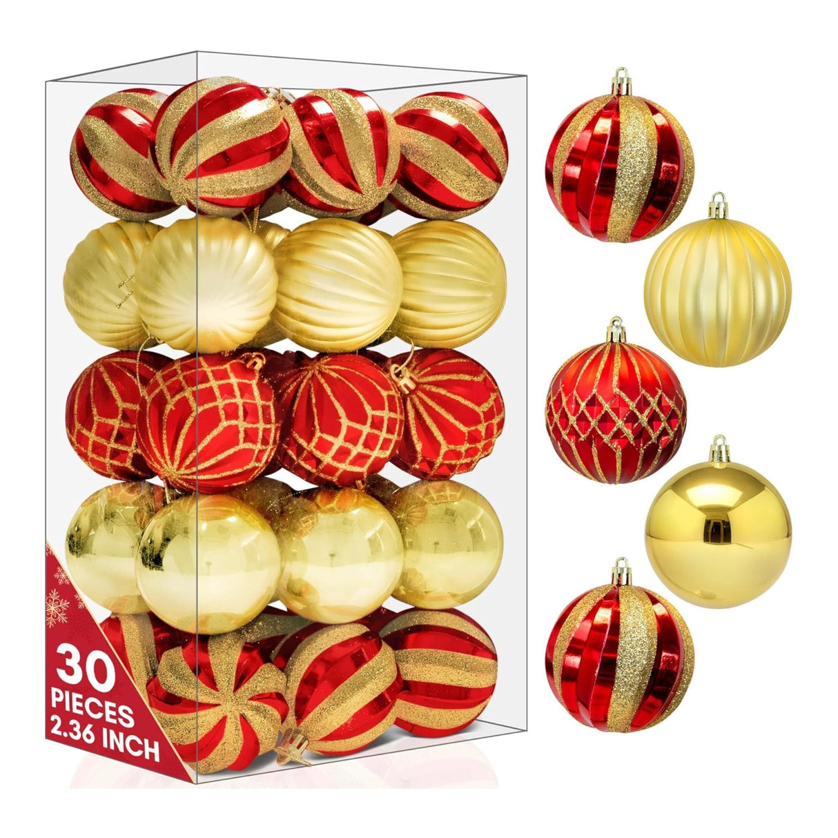 Shatterproof Christmas Baubles Set - Pelle & Sol